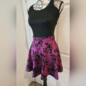 Popana purple and black skirt size small